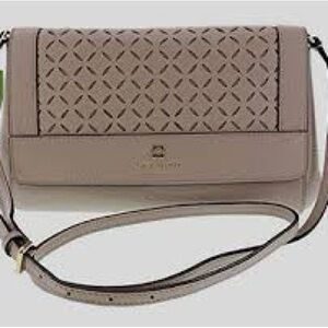 Kate Spade Textured Taupe Crossbody Bag